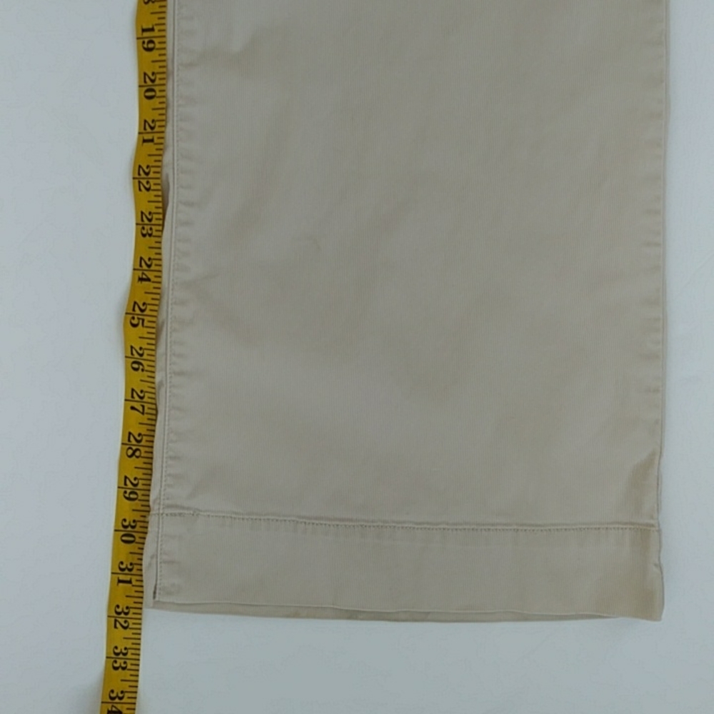 Sonoma Pinstripe Three Button Flare Wide Leg Pants 12 Reg Beige Cream - Picture 15 of 16
